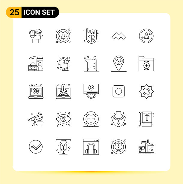 包装25条创意线营销访客图片下载