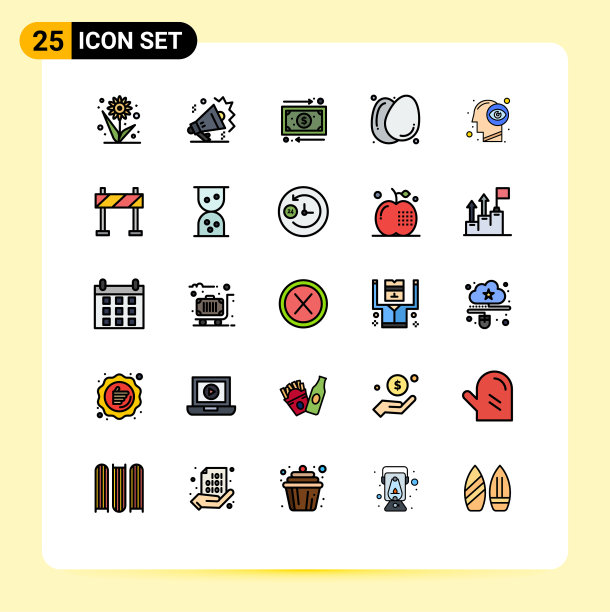 通用图标符号组25现代填充图片下载