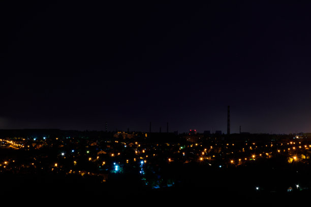 乌克兰第聂伯勒市的夜景图片下载