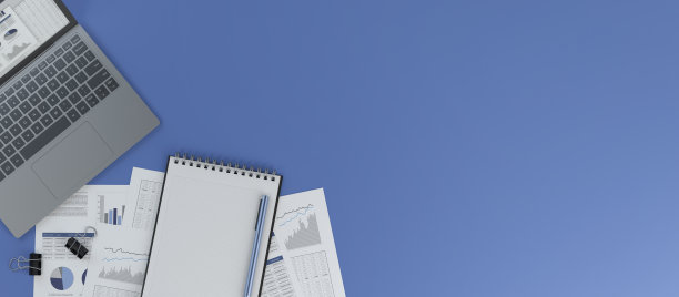 办公室办公桌-会计概念。三维演示图片下载