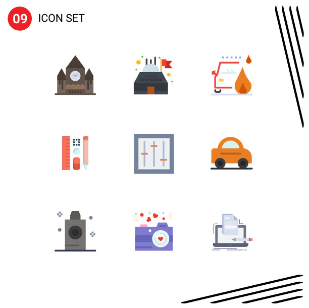 第九组单色标志和符号图片下载