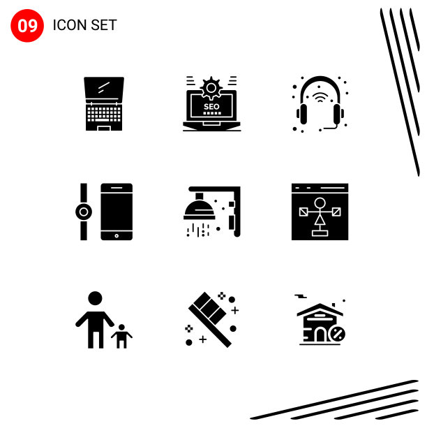 组9现代固体字形为智能手机设置图片下载