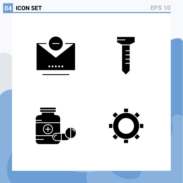 组4固体符号符号和符号图片下载