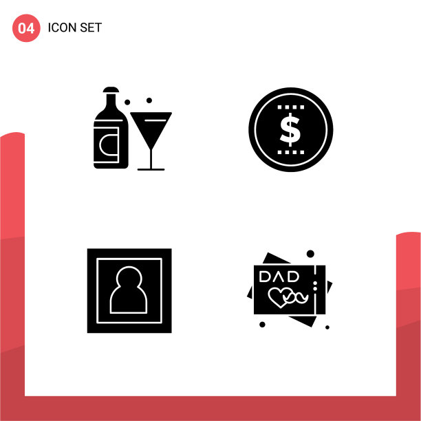 现代集4个立体字形和符号等图片下载