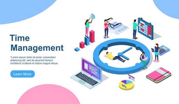 计划管理矢量插画概念，一群年轻人制作的计划可以用于，登陆页，模板，ui，网页，手机应用，海报，横幅，传单EPS图片下载