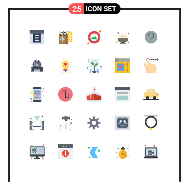 25用户界面平面彩色包装现代标识图片下载