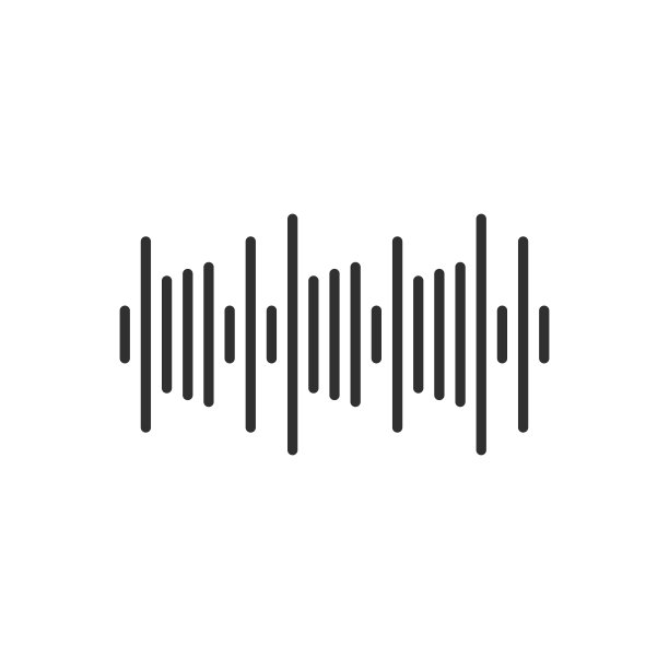 声波图标孤立在白色背景。矢量插图。图片下载