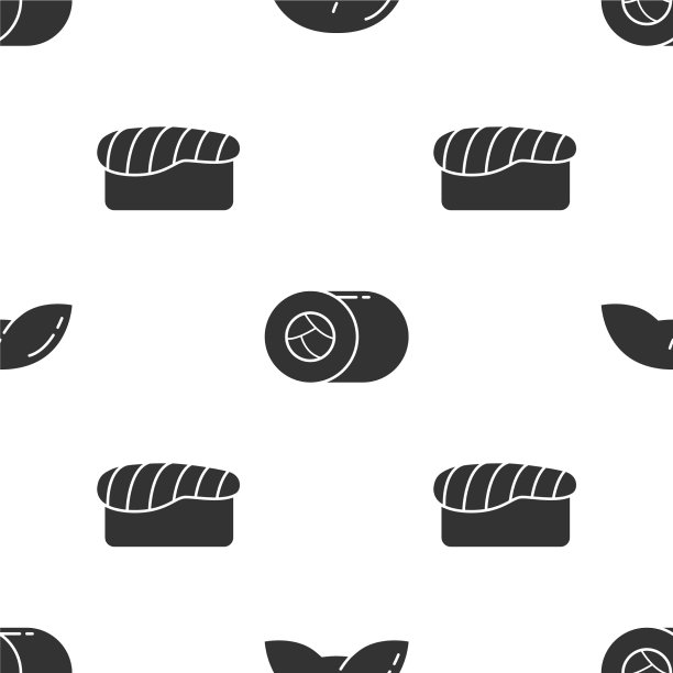 放上幸运饼干寿司和寿司图片下载