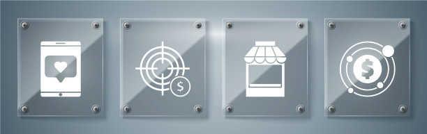 以美元为标志的购物大楼为目标图片下载