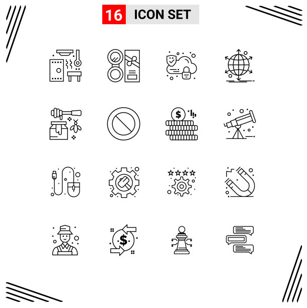 大纲包16通用符号蜂图片下载