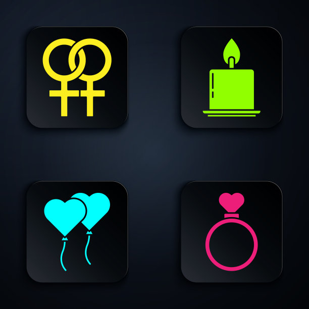 设置结婚戒指女性性别象征气球图片下载