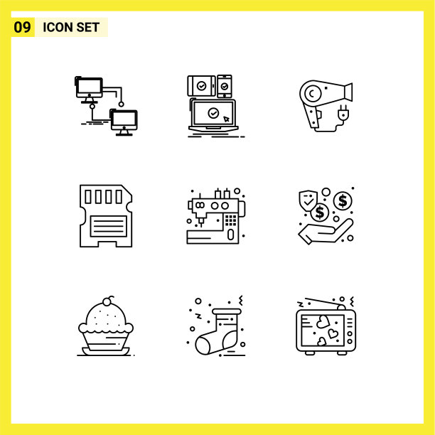 现代集9轮廓象形文字sd图片下载