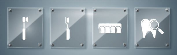 设置牙科搜索假牙模型牙刷和图片下载