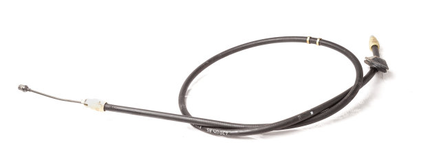 金属电缆驻车制动隔离在白色背景。图片下载