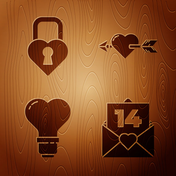 把装有情人心的信封装在城堡里图片下载