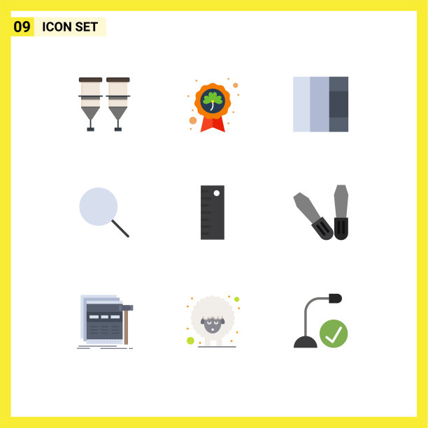 9 .平面色彩概念的网站，移动和应用程序图片下载