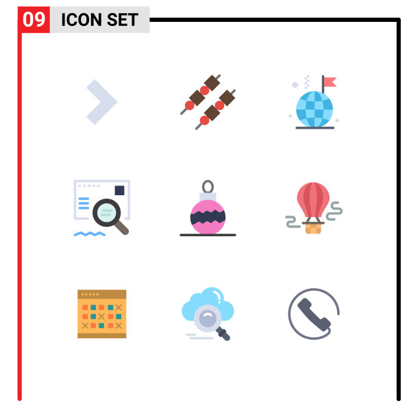 9种适用于网络和移动的通用平面颜色图片下载