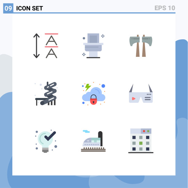 设置9商业平面颜色包装的数字图片下载