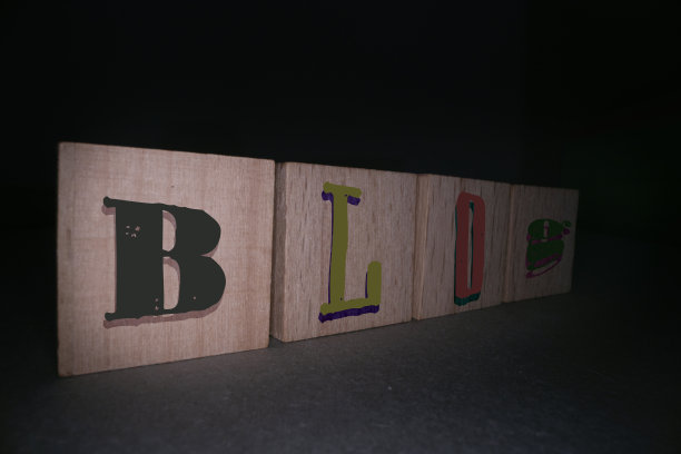 博客文字写在木瓷砖上。图片下载