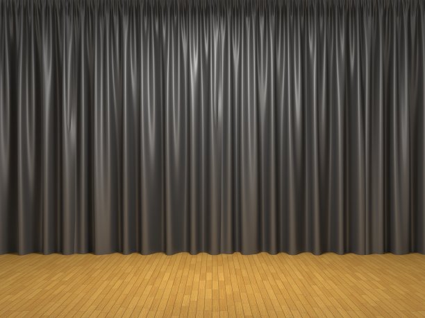 黑色的窗帘图片下载