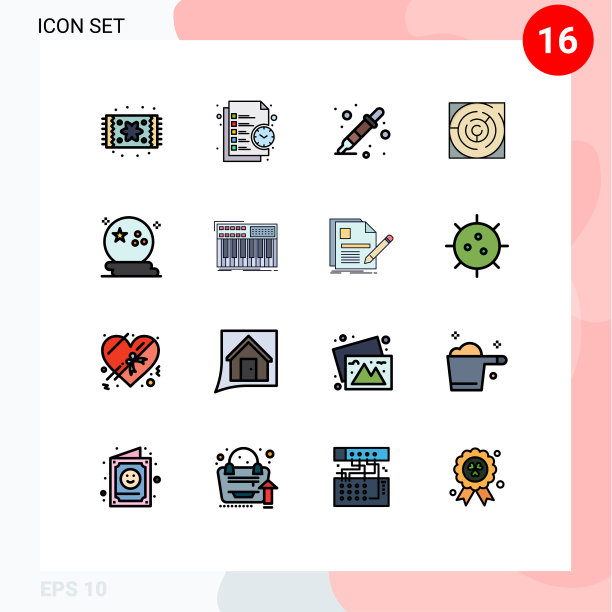 用户界面包16基本平色填充图片下载