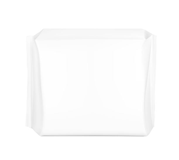 高现实的包袋与接缝模型。前视图。图片下载