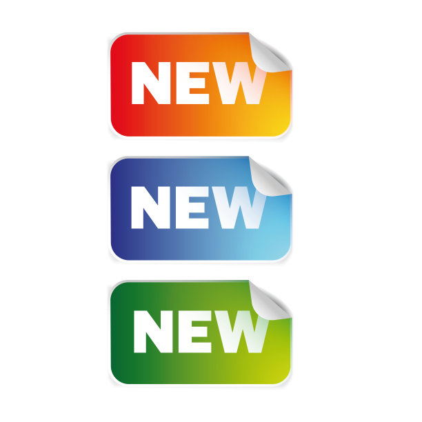 新标签贴纸集隔离图片下载