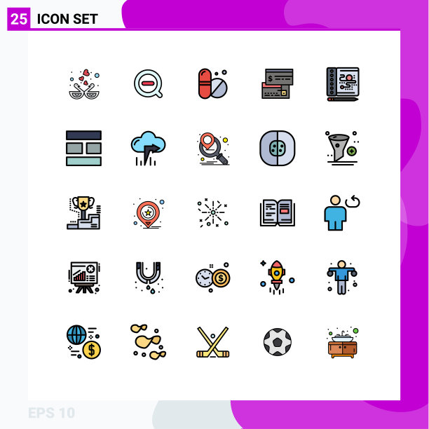 填充线平色包25通用图片下载