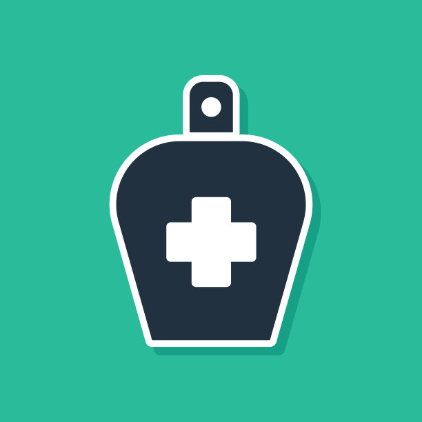 蓝色瓶液体抗菌肥皂，分配器图标隔离在绿色背景。防腐剂。消毒、卫生、护肤。矢量图图片下载