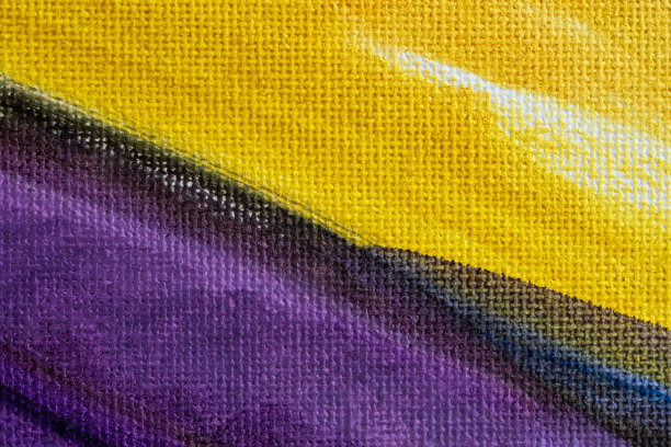 抽象的淡黄色背景与油画在画布上图片下载