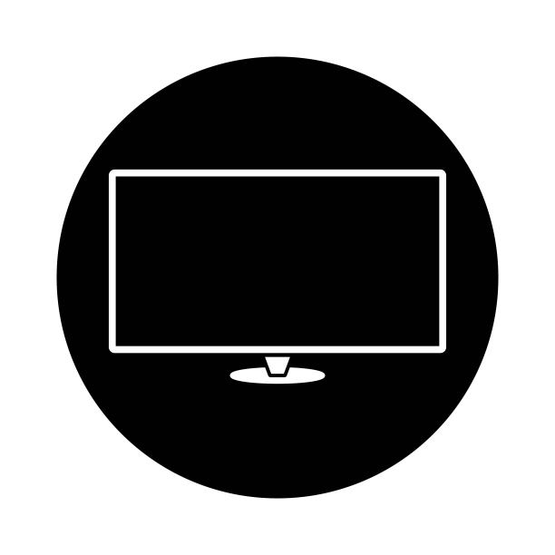 现代轻薄边框显示电脑显示器，平泡设计图片下载