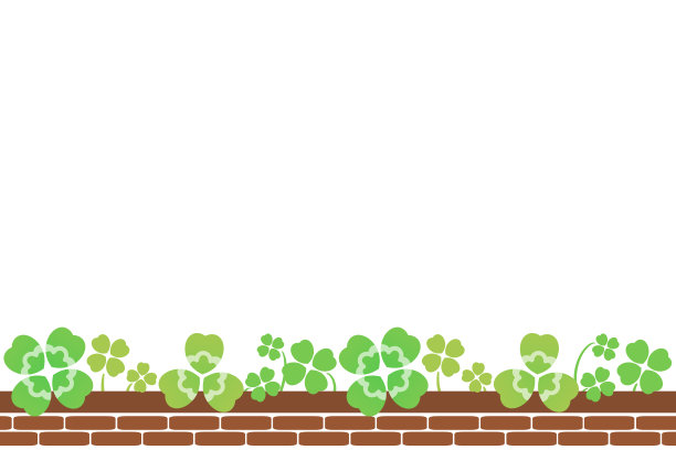 花圃和三叶草图片下载