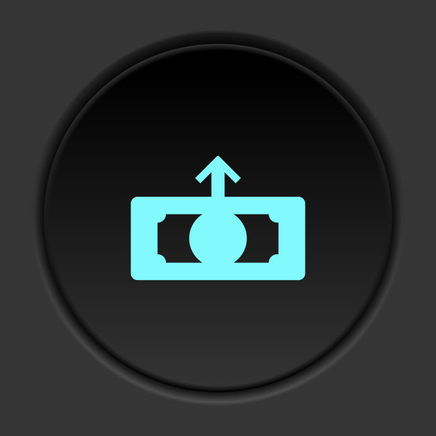 圆形按钮图标，铅锤，秤，重量。按钮横幅圆形，徽章界面的应用说明图片下载