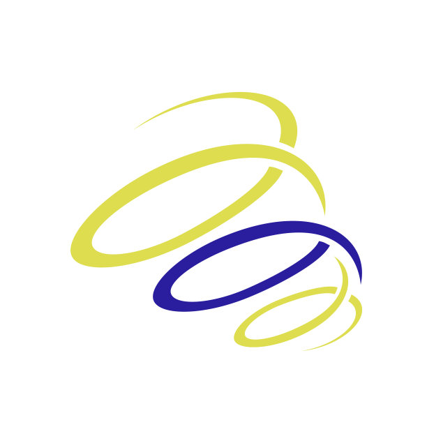 风格抽象的螺旋图形标志设计图片下载