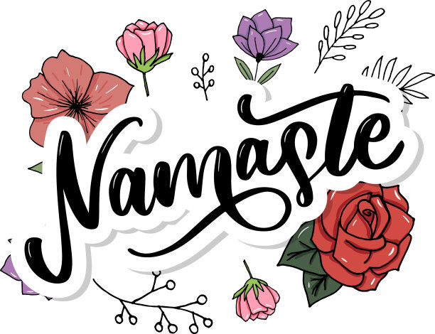 用印地语写的印度问候，你好图片下载