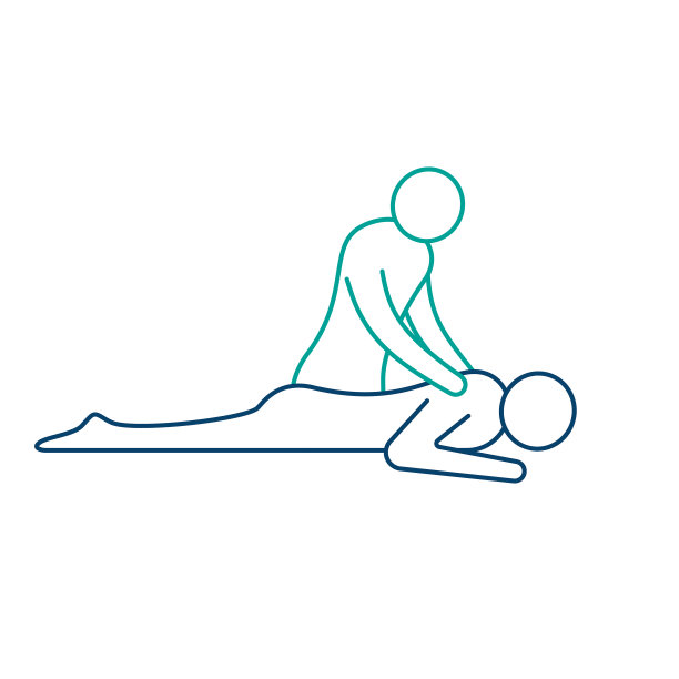 按摩线图标，身体按摩概念向量孤立线性符号图片下载