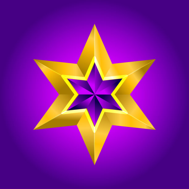 在钢铁背景上的紫色金星的插图。矢量文件新年圣诞图片下载