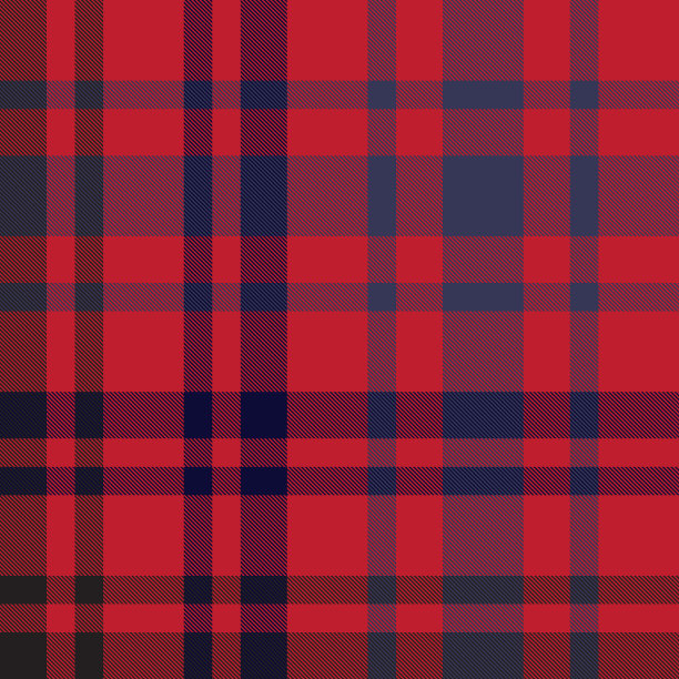 红色格子呢格子无缝图案图片下载