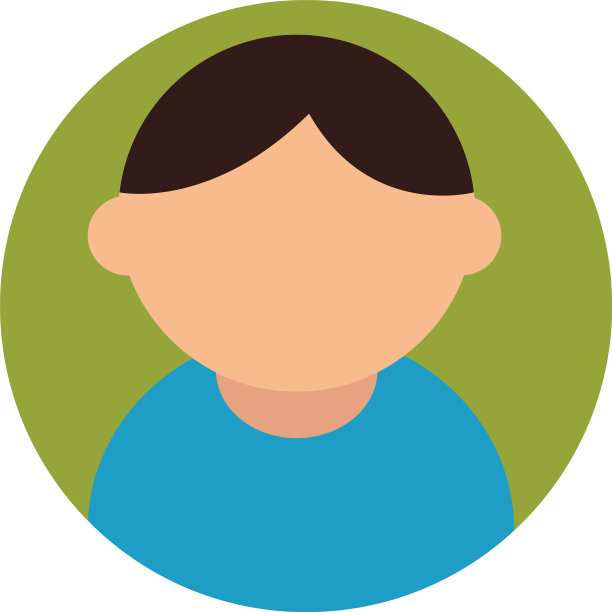 边框圆形孤立图标中的男性护理人员图片下载