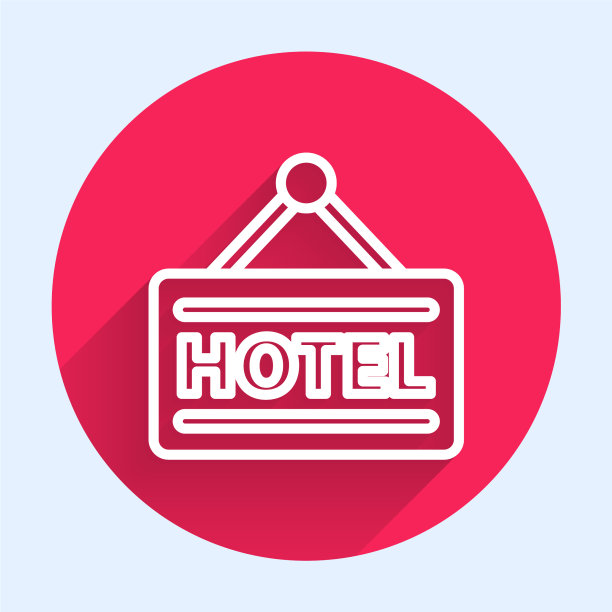 户外广告带文字的白线招牌图片下载