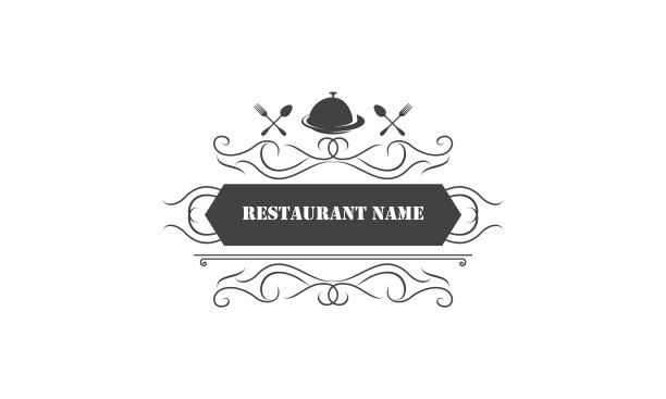 复古餐厅标识和徽章标识图片下载