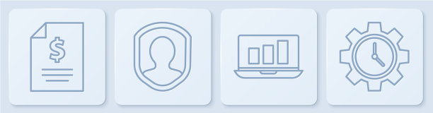 设定线合同钱笔记本电脑与图表图片下载