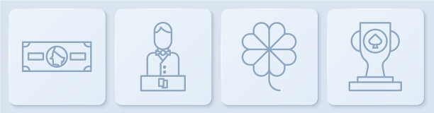 设置线堆纸币现金赌场插槽图片下载