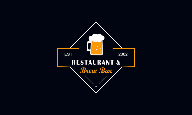 复古餐厅标识和徽章标识图片下载