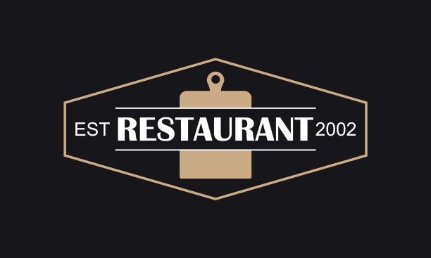 复古餐厅标识和徽章标识图片下载