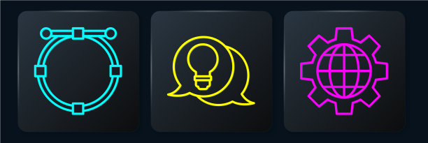 设线圆与贝塞尔曲线地球仪图片下载