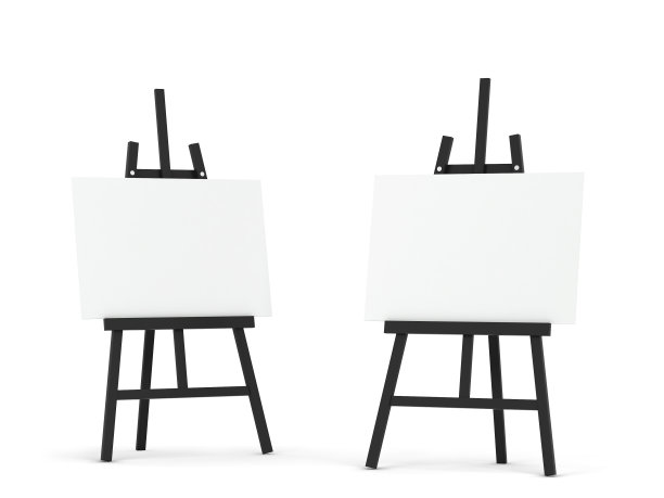 空白的画架模型图片下载