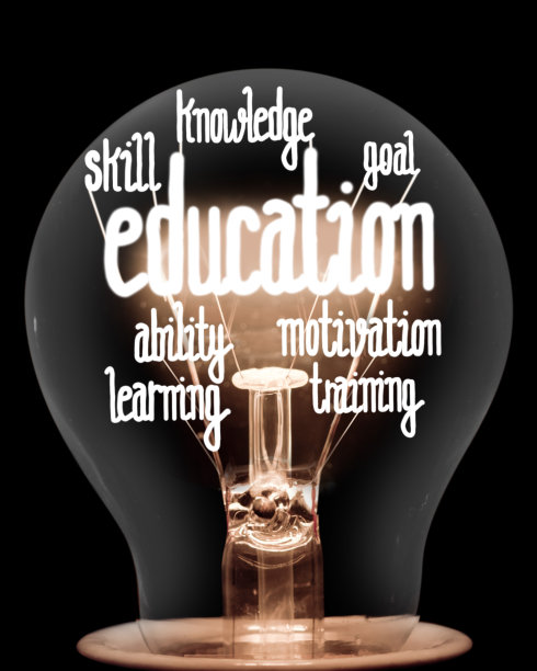 具有教育理念的灯泡图片下载