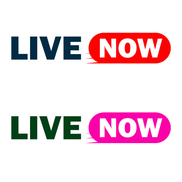 现场直播标志图标为电视新闻娱乐节目图片下载