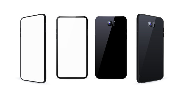 黑白背景上的科技小玩意。孤立的向量元素图片下载